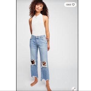 Free People Maggie Straight Jeans